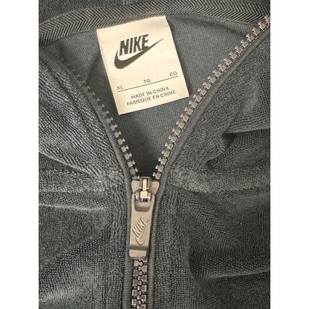 Nike Sportswear Womens Short Sleeve Half Zip Hoodie‎ Daisy Print Black XL